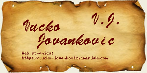 Vučko Jovanković vizit kartica